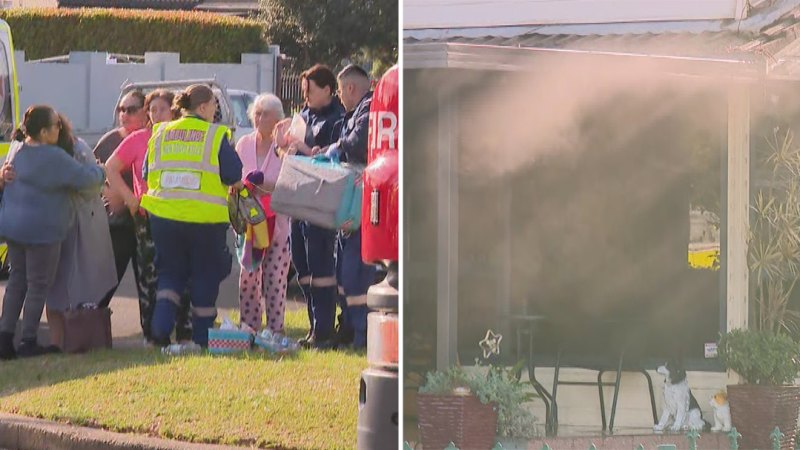 Baby treated after house fire in Sydney’s south-west