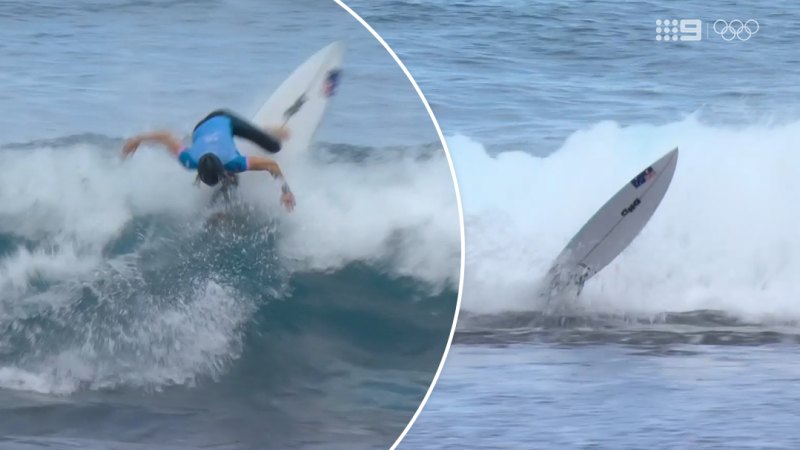 Aussie Molly Picklum hits reef in surfing elimination