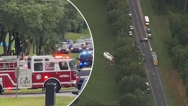 Horrific bus crash in Florida leaves eight dead and 45 injured