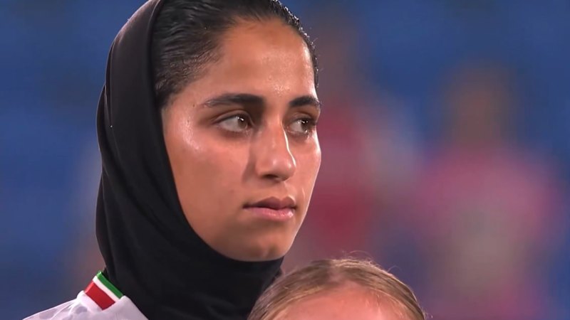 Iran silent during national anthem