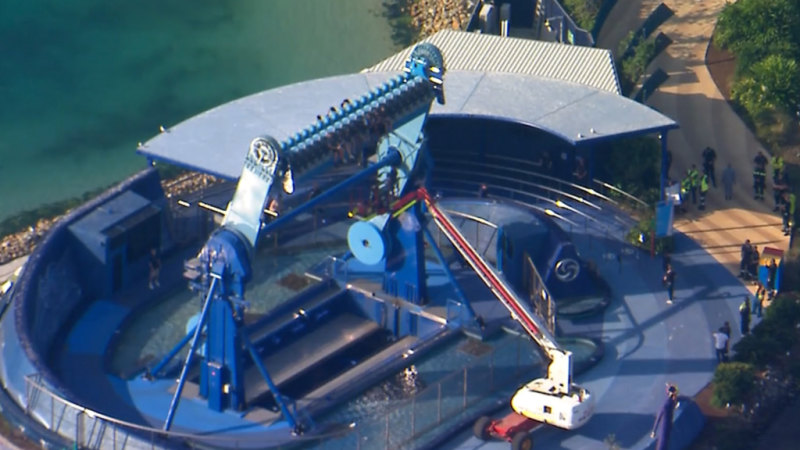 Multiple people trapped on Sea World ride