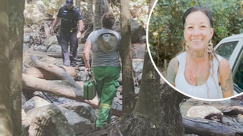 Mum rescued after almost 24 hours lost in bush