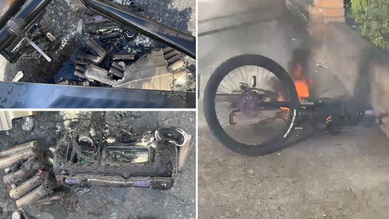 Teenager was riding to school when his e-bike combusted