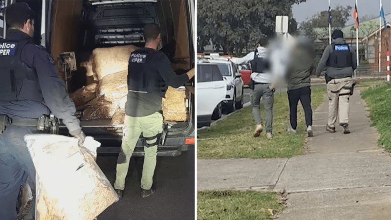 Guns, drugs and tonnes of illegal tobacco seized during police raids in Victoria