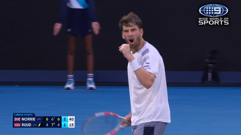 Australian Open Highlights: Cameron Norrie v Casper Ruud