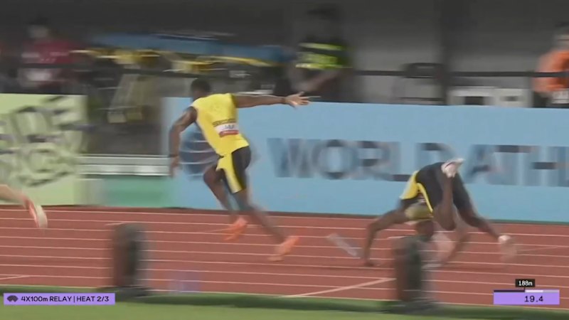 Disaster strikes Jamaican relay team