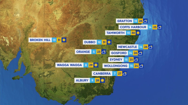 National weather forecast for Wednesday October 30