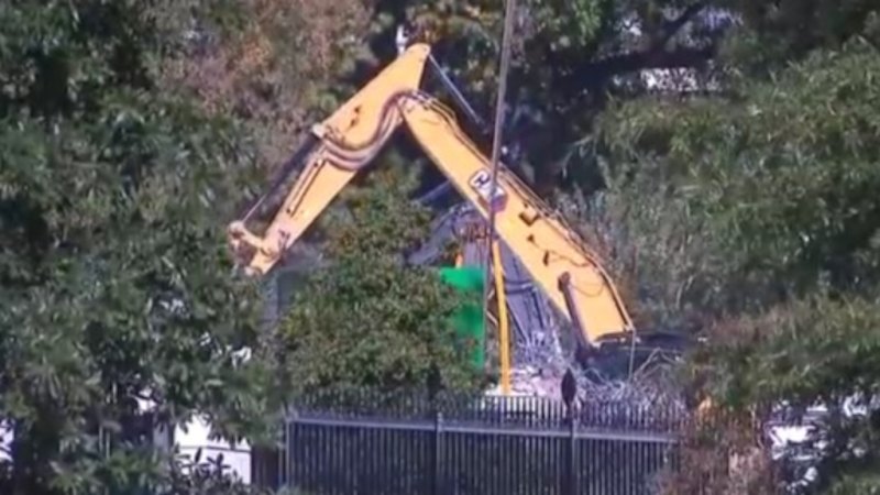 All the White House East Wing torn down for Trump renovation