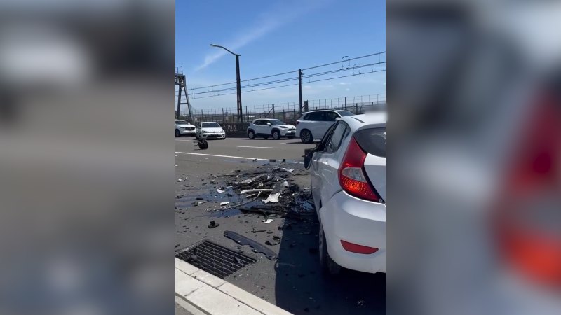 A person has died and another critical after a multi-vehicle crash on the Sydney Harbour Bridge