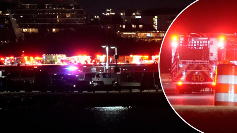 Dozens feared dead after passenger jet collides with US Army helicopter