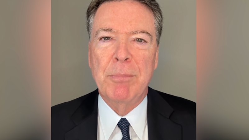 'Let's go': Comey responds after being charged with threatening Trump