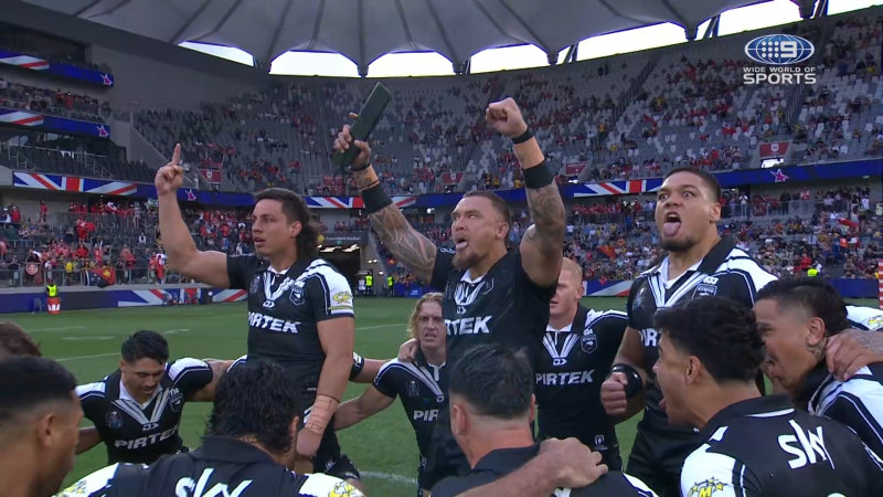 Powerful Haka sets tone for match