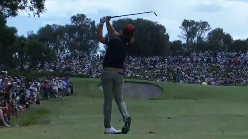 Cam Smith striking pure at Royal Melbourne