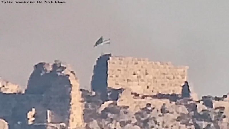 Israeli flag flies from strategic castle in southern Lebanon after capture