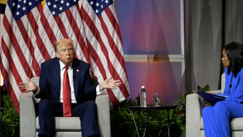 Trump says he didn’t know Harris was black