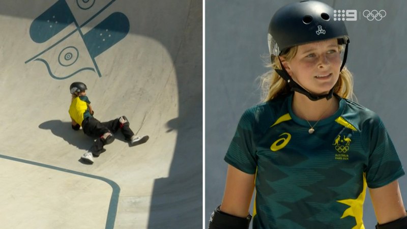 Aussie’s agonising crash ends Olympic dream