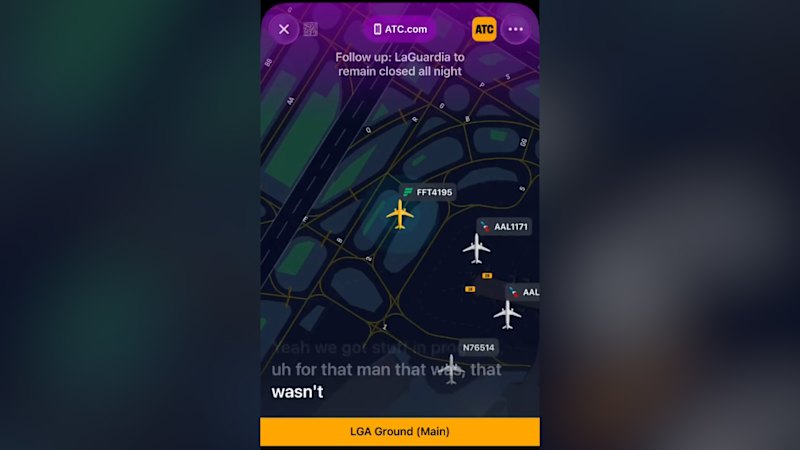 Audio from air traffic control during the Air Canada crash