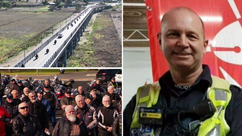 Police embark on emotional ride to remember fallen colleague