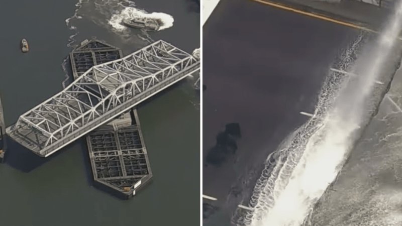 NYC bridge stuck open due to high heat