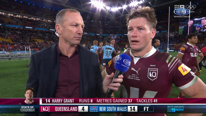 Devastated Grant breaks down Maroons loss