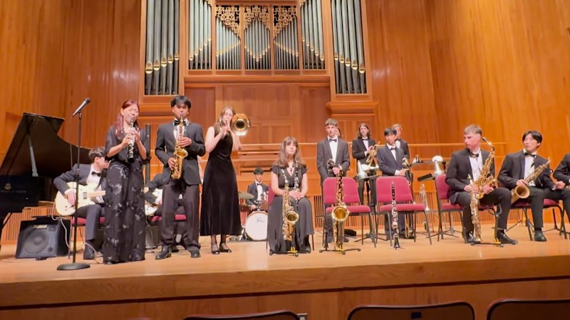 Blackburn High School jazz band performs in New York