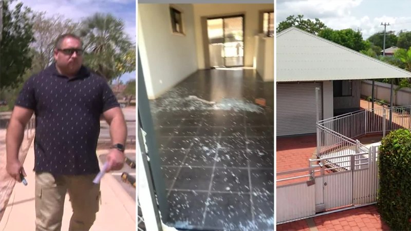 Tradie’s home ‘broken into four times’ before he cable tied kids