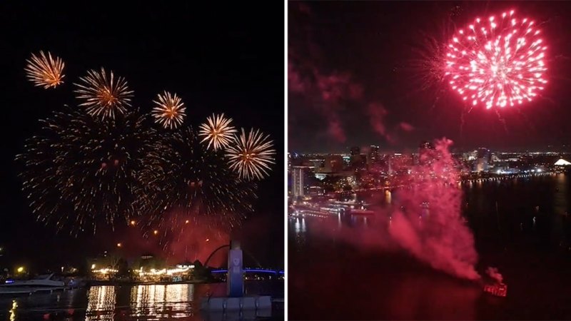 Perth welcomes the new year in style