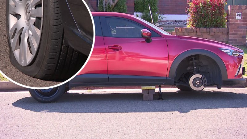 Serial tyre bandit slashes 100 cars on quiet Sydney street