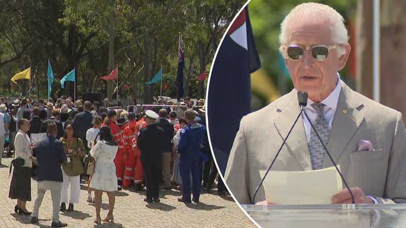 King Charles addresses Parramatta crowd