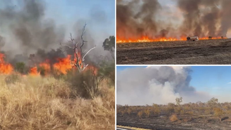 Rural Queensland town evacuated due to bushfire threat