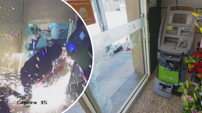 Wild getaway as police interrupt attempted ATM heist