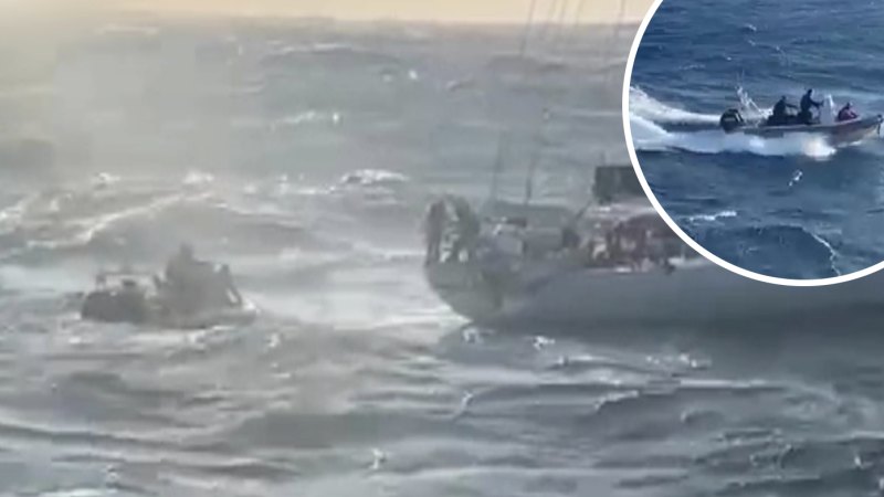 Two sailors rescued from ‘terrible’ conditions off NSW coast