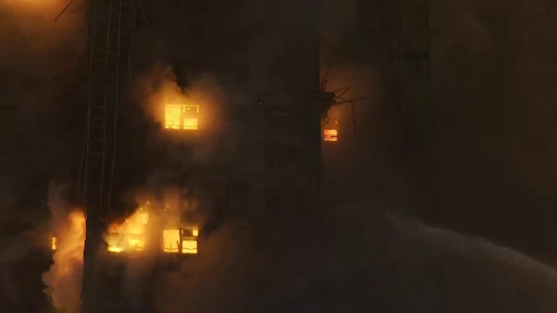 Four people killed by raging fire in Hong Kong high rises