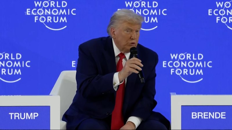 'They should be grateful': Moments from Trump's Davos speech