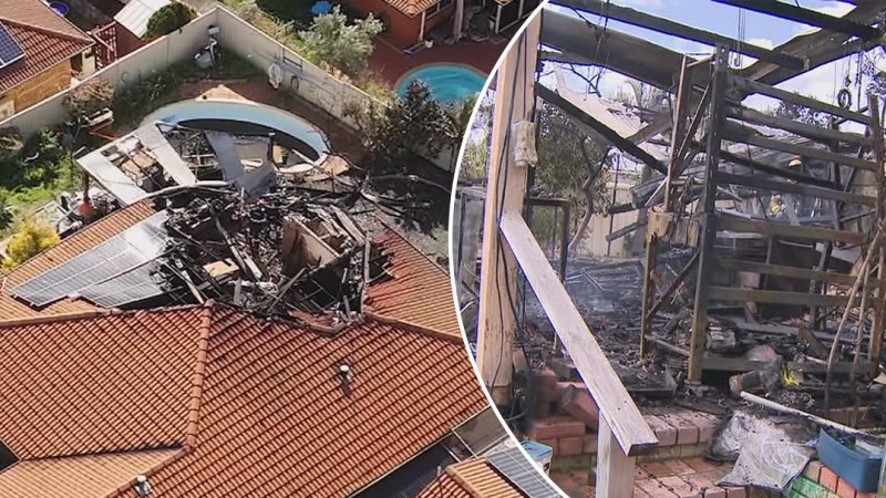 Elderly couple make quick escape as home goes up in flames