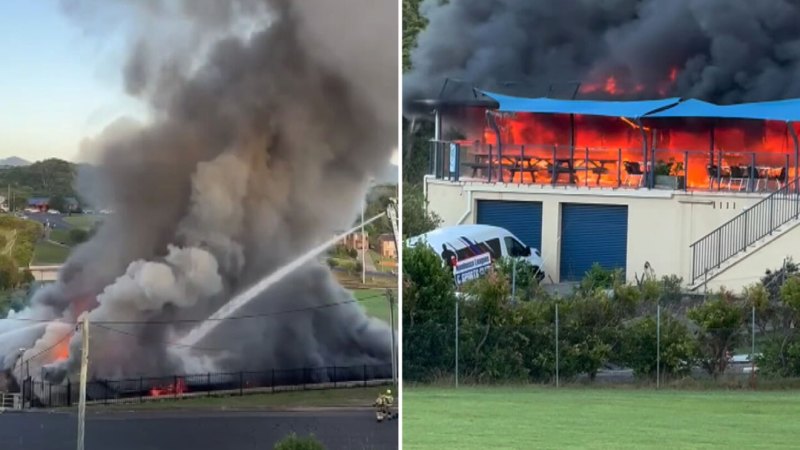 Major fire at NSW sports club