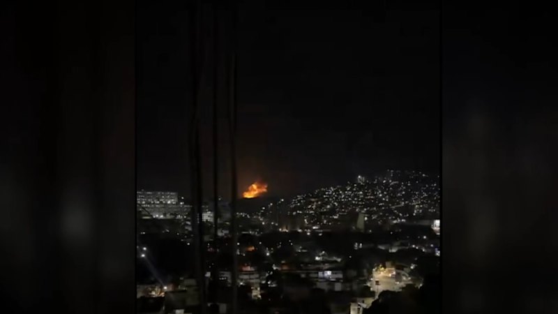 Reports of explosions in Venezuela's capital