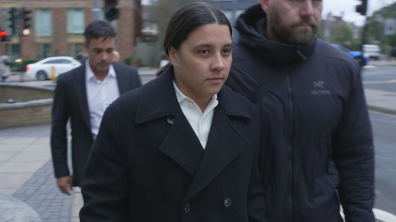 Audio played in UK court of Matildas star Sam Kerr's police interview