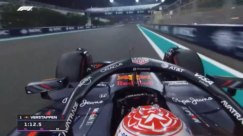 Verstappen claims pole in Abu Dhabi