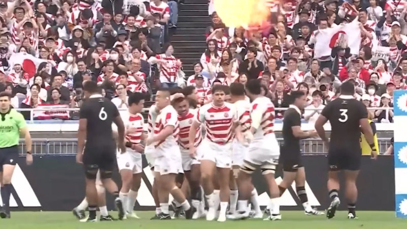 Japan stun All Blacks with early try