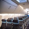 There are 150 economy class seats in a 3-3 configuration on board KLM's 737.