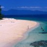 SHD TRAVEL FEBRUARY 3 PALM COVE. Fitzroy island, Qld. Swimmers and snorkellors on Nudey Beach. CREDIT GETTY IMAGES