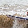 This chicken might surf better than you do