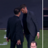 Simeone squares up on sidelines