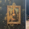 Mona Lisa painting targeted by protesters