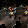 Cow hit by police car west of London