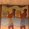 Frescoes of Knossos Palace, Crete.