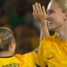 It took just 34 seconds for the Matildas to score against Uzbekistan, thanks to Kaitlin Torpey.