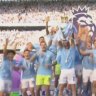 Manchester City recorded a 3-1 win over West Ham to secure a record fourth-straight Premier League title.