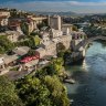 Replica: The Old Bridge of Mostar, built in 1566, was destroyed in 1993. The New Old Bridge, as it is known, was completed in 2004.